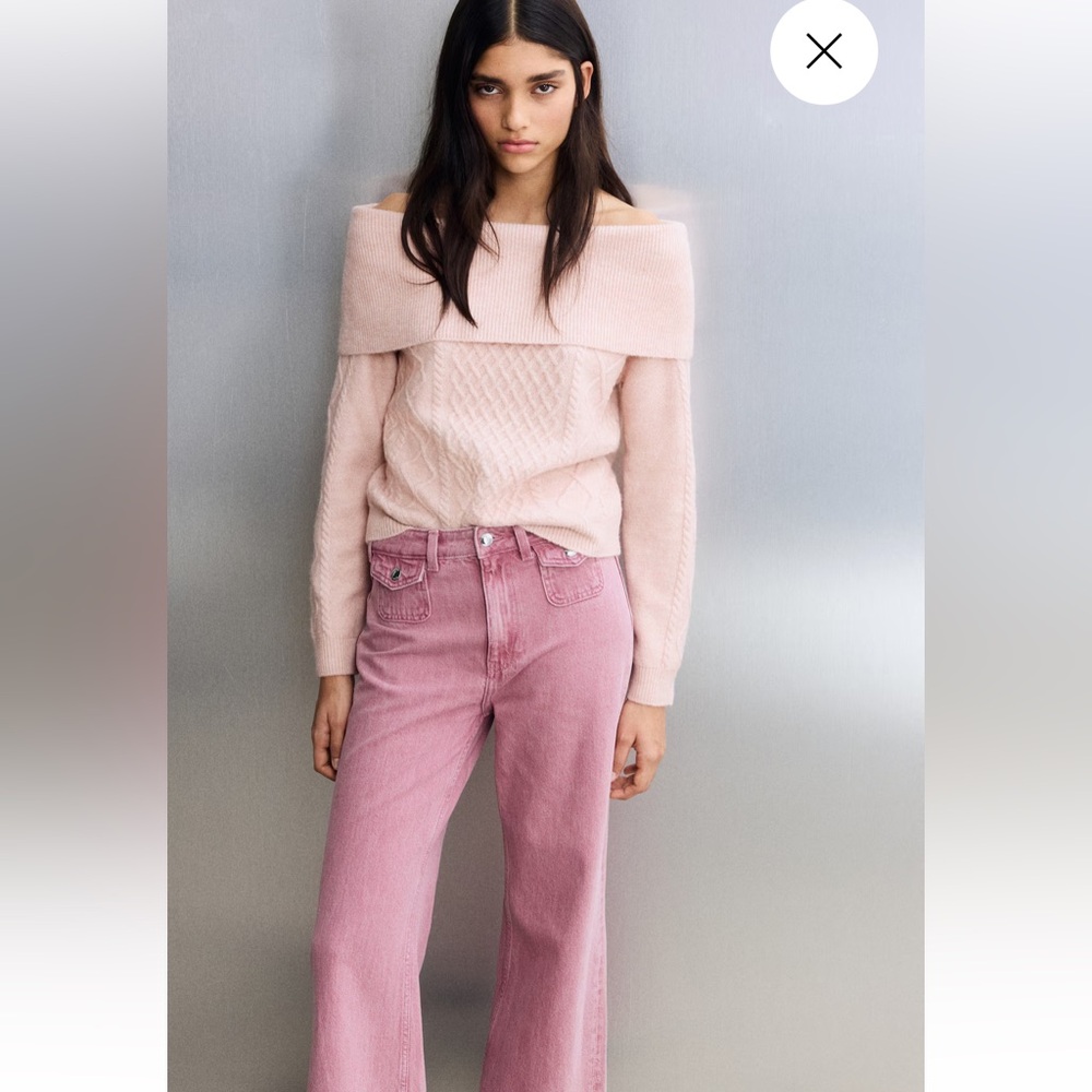 H&M OFF-THE-SHOULDER SWEATER - Picture 3 of 8